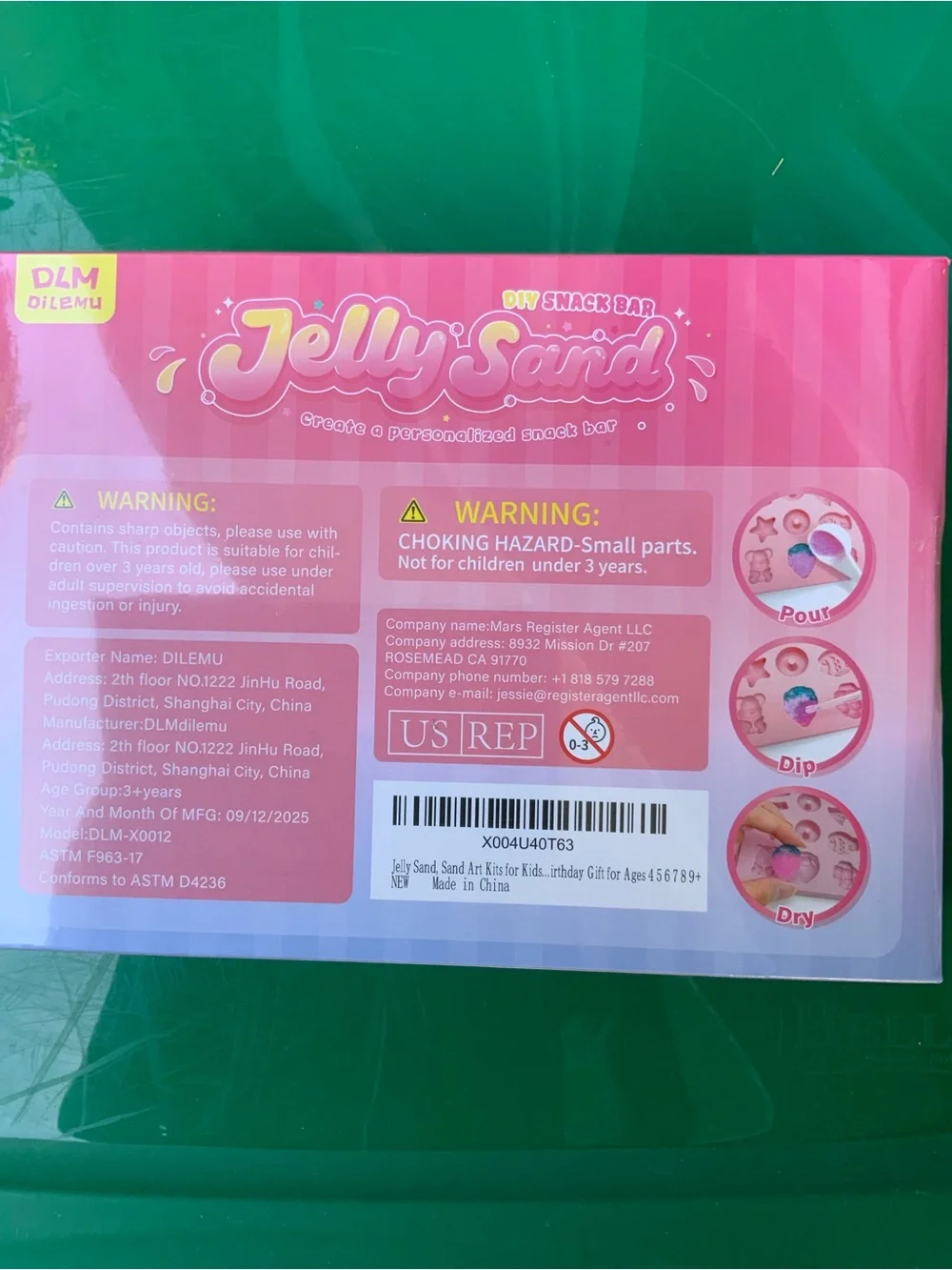 3 piece kid craft sets - Foil Fun Kids Craft Set - Blue and Pink & Jelly Sand.